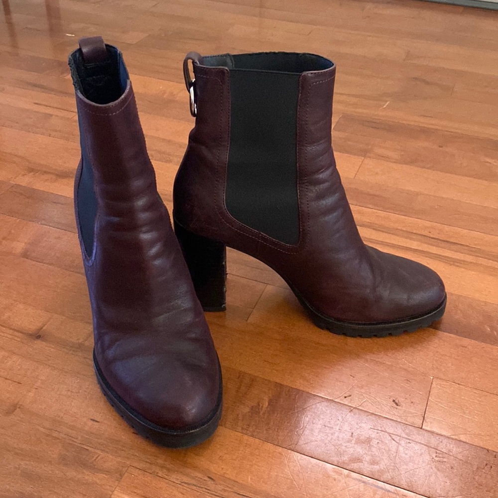 Paige Chelsea booties - dark burgundy